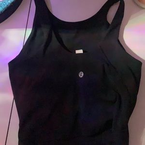 Black lululemon top size 2. Worn once